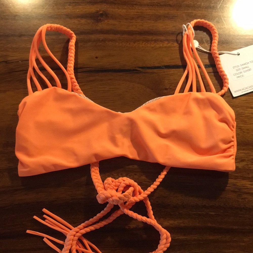 Acacia Swimwear NWT Samoa Top in Sunset Small